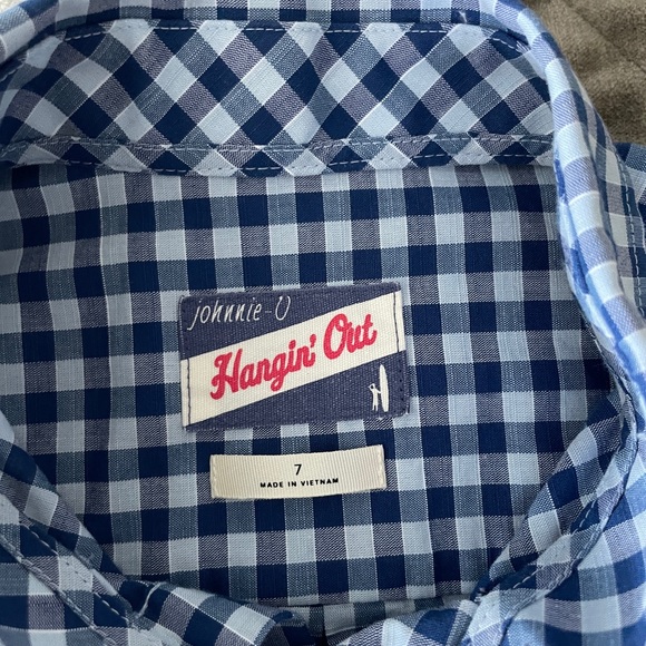 Boys Johnnie-O Prep-formance Size 7 button down. NWOT - Picture 2 of 2